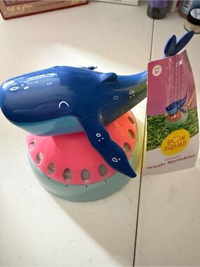 Sun Squad Blue Whale Spinning Sprinkler for Kids